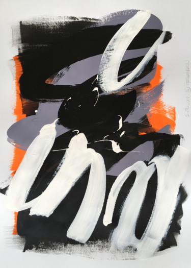 Peinture intitulée "50x70_012_20" par Franck Chambrun, Œuvre d'art originale, Acrylique