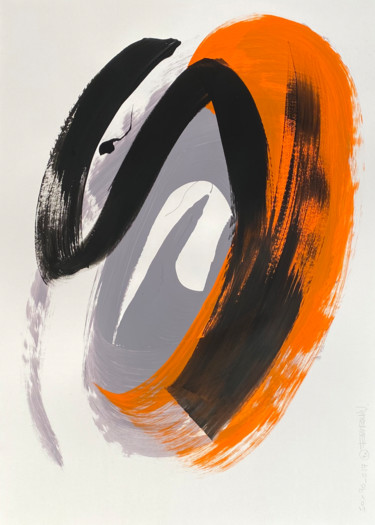 Peinture intitulée "50x70_017_20" par Franck Chambrun, Œuvre d'art originale, Acrylique