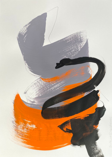 Peinture intitulée "50x70_019_20" par Franck Chambrun, Œuvre d'art originale, Acrylique
