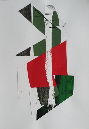 Collages titled "Série Deslocado, nú…" by Paulo Rosae, Original Artwork, Collages