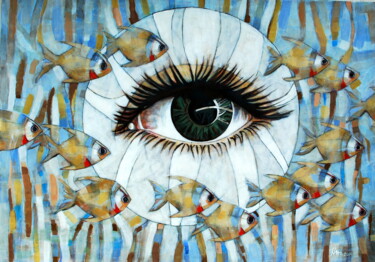 绘画 标题为“Self-inspection” 由Hadzi Natalija Milutinovic, 原创艺术品, 丙烯
