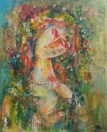 Spring portrait (40x50cm oil/canvas, ready to hang) 绘画 标题为“Spring portrait (40…” 由Seyran, 原创艺术品, 油 安装在木质担架架上