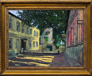 Pittura intitolato ""Москва. 7-й Ростов…" da Dmitri Drozdetski, Opera d'arte originale, Olio