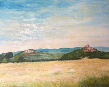 BOURGOGNE ROCHES SOLUTRE VERGISSON ETE 2016 N° 3 Malerei mit dem Titel "BOURGOGNE ROCHES SO…" von Aasophiemart Moulin Du Clairon, Original-Kunstwerk, Öl Auf Keilrahmen aus H…