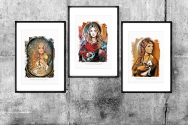 Paint'alive, affiche d'art Digital Arts titled "Paint'alive, affich…" by Margaery, Original Artwork, Photo Montage Mounted on Cardboard
