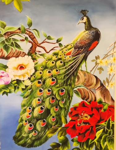 绘画 标题为“Untitled” 由Geetu Thakur, 原创艺术品, 油