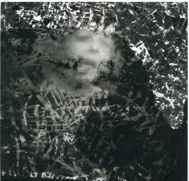 Prenten & gravures getiteld "Carré noir" door Sophie Le Tellier, Origineel Kunstwerk, Linosnede