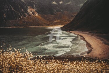 "Seashore on a rocky…" başlıklı Dijital Sanat Ievgeniia Bidiuk tarafından, Orijinal sanat, Dijital Resim