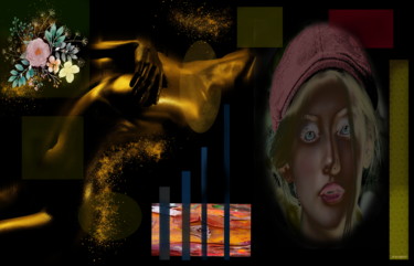 Lady with a body of Gold "Lady with a body of…" başlıklı Dijital Sanat Marc Bulyss tarafından, Orijinal sanat, Dijital Resim