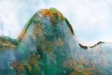 Digitale Kunst mit dem Titel "Enstehung der Welt" von Sigrid Gombert, Original-Kunstwerk, Digitale Malerei