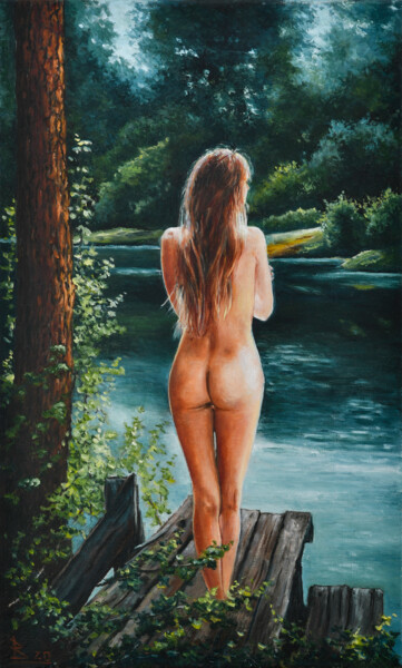 The warm morning Painting titled "The warm morning" by Oleg Baulin, Original Artwork, Oil
