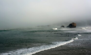 Surf à Biarritz.......... Photographie intitulée "Surf à Biarritz....…" par Philippe Berthier, Œuvre d'art originale, Photographie numérique