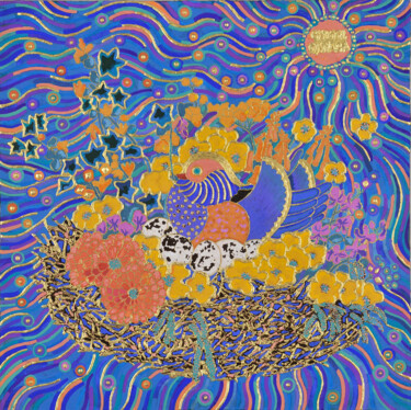 绘画 标题为“SUNNY DAY” 由Chiori Ohnaka, 原创艺术品, 颜料