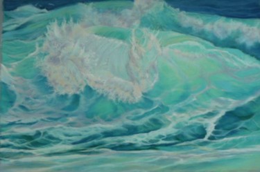 vague verte "vague verte" başlıklı Resim Patricia Sannier tarafından, Orijinal sanat, Pastel