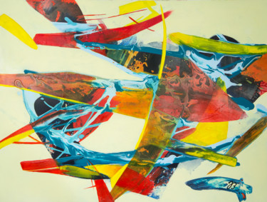 Malerei mit dem Titel "Herzschwingungen *…" von Jutta Blühberger, Original-Kunstwerk, Acryl