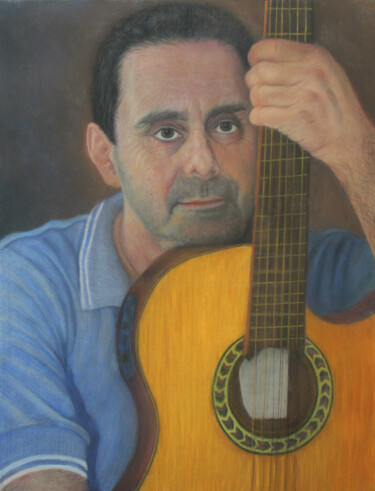 Luiz Pinheiro decantor Pintura intitulada "Luiz Pinheiro decan…" por Luís Roberval Sales (ROBERVAL SALES), Obras de arte originais, Pastel