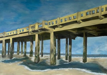 제목이 "Blankenberge"인 미술작품 Roel Beernaert로, 원작, 기름 나무 들것 프레임에 장착됨