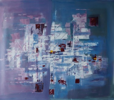 Malerei mit dem Titel "Voiles blanches dan…" von David Kabulashvili, Original-Kunstwerk, Acryl