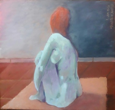 Pintura intitulada "O vazio...9." por Mauricio Santos, Obras de arte originais, Óleo