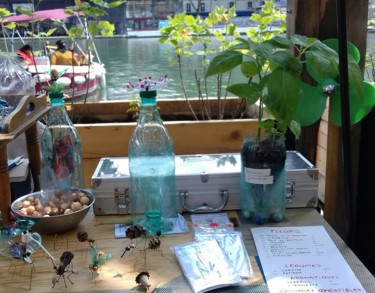 雕塑 标题为“La Terrasse des Can…” 由Zampo, 原创艺术品, 塑料