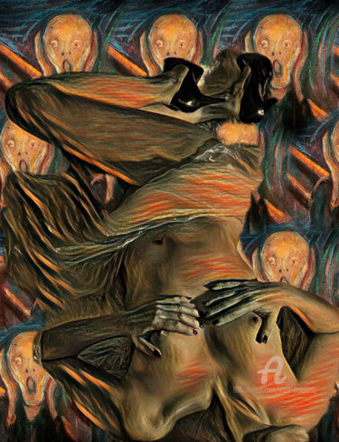 Digital Arts με τίτλο "Among the screamers" από Alain Erpelding, Αυθεντικά έργα τέχνης, 2D ψηφιακή εργασία