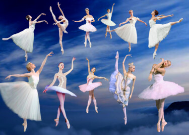 Digital Arts titled "Ballerinas. Dancing…" by Radiy Bohem, Original Artwork, 2D Digital Work
