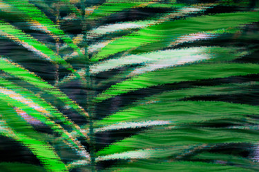Digitale Kunst mit dem Titel "Blatt immer wieder…" von Sigrid Gombert, Original-Kunstwerk, Digitale Malerei
