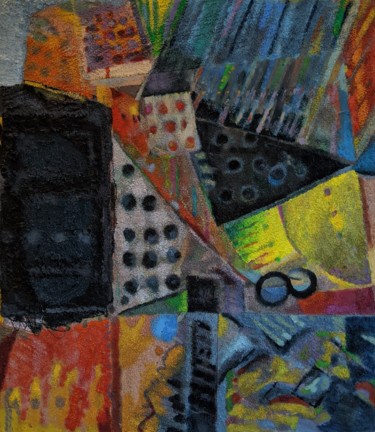 绘画 标题为“Huile et autres mat…” 由Frédéric Vauge, 原创艺术品, 油