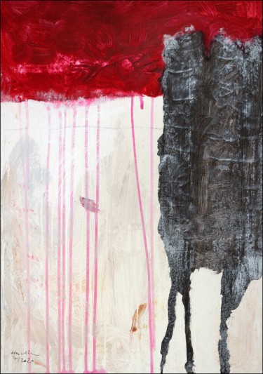 绘画 标题为“Black Poplars” 由Jiri Havlik, 原创艺术品, 丙烯