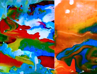 Fotografie mit dem Titel "La terre cascade de…" von Seiditadeniseart, Original-Kunstwerk, Digitale Fotografie