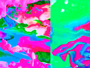 Fotografie mit dem Titel "La terre cascade de…" von Seiditadeniseart, Original-Kunstwerk, Digitale Fotografie