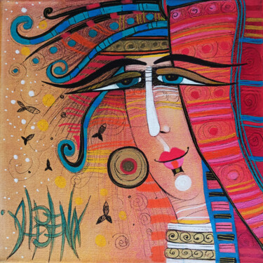Peinture intitulée "Rêverie" par Albena Vatcheva, Œuvre d'art originale, Huile Monté sur Châssis en bois