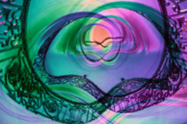 Digitale Kunst mit dem Titel "Wendel keine Galaxie" von Sigrid Gombert, Original-Kunstwerk, Digitale Malerei