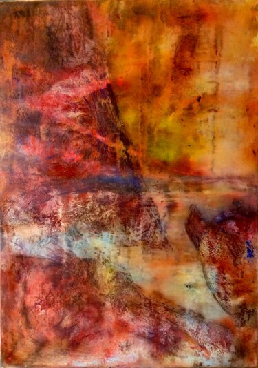Peinture intitulée "Brume coloree" par Any, Œuvre d'art originale, Acrylique