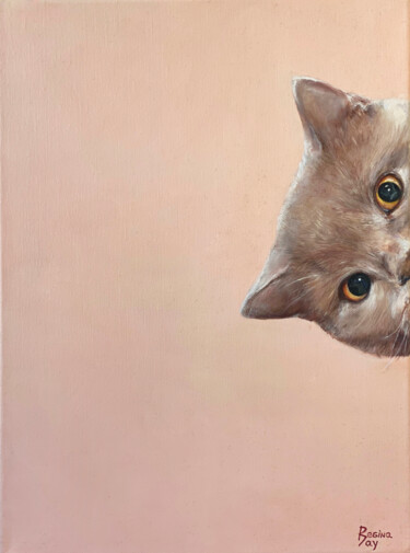 绘画 标题为“Cat” 由Regina Baybikova, 原创艺术品, 油