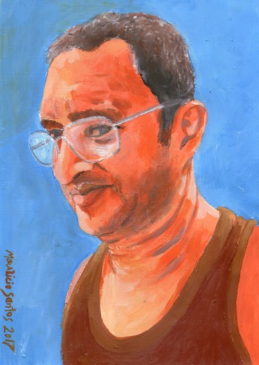 Pintura intitulada "Carlos" por Mauricio Santos, Obras de arte originais, Acrílico