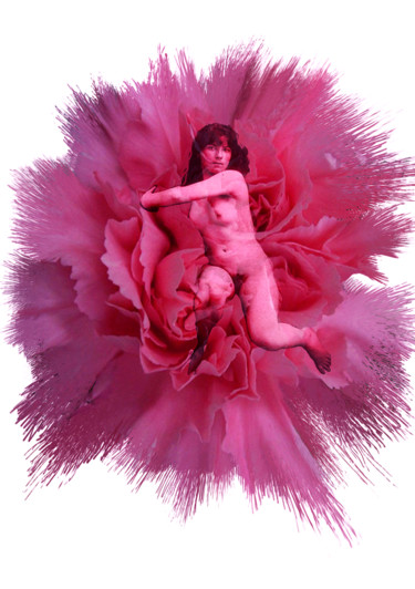The Lady of Flowers 2 Arte digitale intitolato "The Lady of Flowers…" da Maria Cristina Cerminara, Opera d'arte originale, Pittura digitale