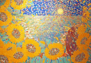 绘画 标题为“HOPING SUN” 由Chiori Ohnaka, 原创艺术品, 颜料