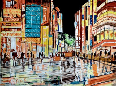 绘画 标题为“DAZZILING CITY” 由Yes, 原创艺术品, 丙烯