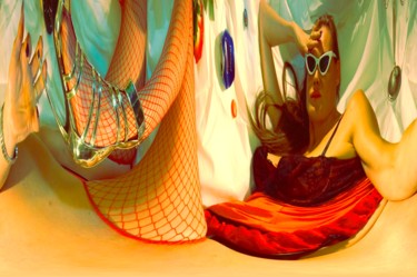 Photographie intitulée "the beach whomen" par Gaudi .C, Œuvre d'art originale, Photographie numérique
