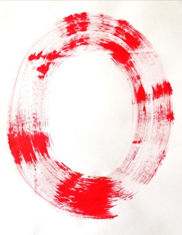 绘画 标题为“Red Abstraction no.5” 由Yağmur Turan, 原创艺术品, 丙烯