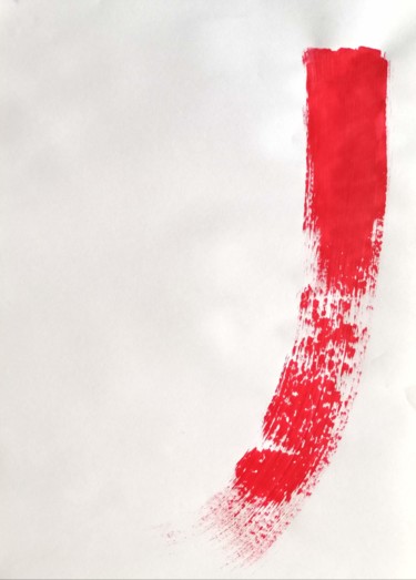 绘画 标题为“Red Abstraction no.6” 由Yağmur Turan, 原创艺术品, 丙烯