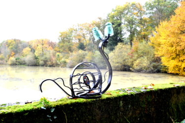 Sculpture intitulée "Sculpture escargot." par Sophie Et Lionel Pardessus, Œuvre d'art originale, Métaux