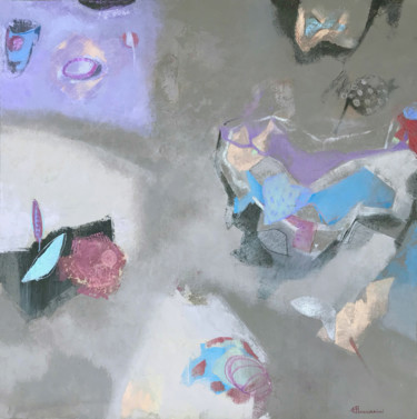 Painting titled "I tesori 1" by Marcello Carrozzini, Original Artwork, Acrylic