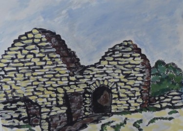 Painting titled "Borie de Provence (…" by Nicolas Cavuoto, Original Artwork, Oil