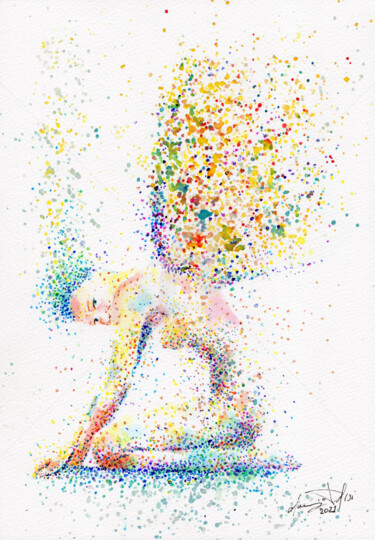 Painting titled "Fragile" by Maurizio Puglisi, Original Artwork, Watercolor