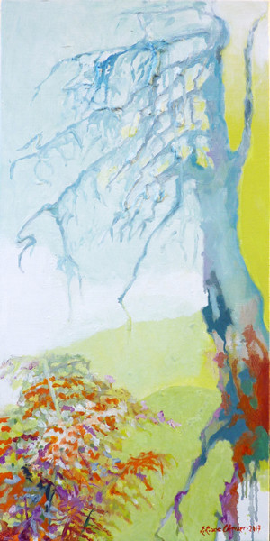 J'avance lentement N°1 Peinture intitulée "J'avance lentement…" par Liliane Camier, Œuvre d'art originale, Huile