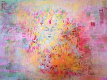 绘画 标题为“En attente du print…” 由Valentina Tudoran, 原创艺术品, 丙烯 安装在纸板上