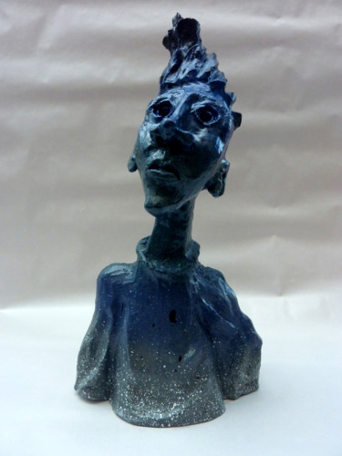 Sculpture intitulée "Jean" par Saname, Œuvre d'art originale, Plâtre