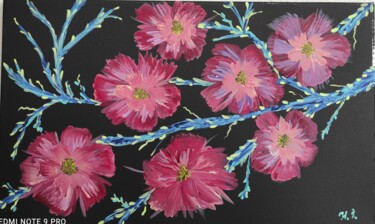 Painting titled "Brightness/Яркость" by Natalia Ivanova, Original Artwork, Acrylic Mounted on Wood Stretcher frame